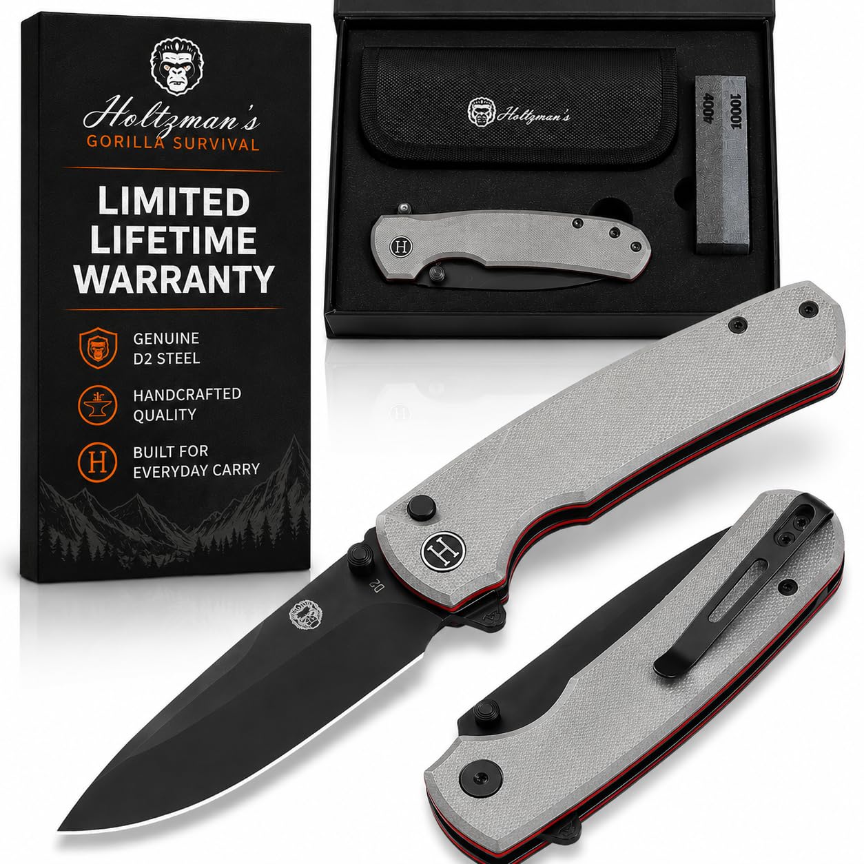 Amazon.com: Holtzman's Gorilla Survival Loyalist Folding Pocket